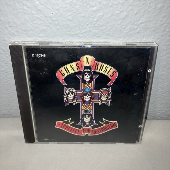 Cd Used Guns N' Roses Appetite For Destruction '87 Missing Back Inlay Track List - Picture 1 of 5
